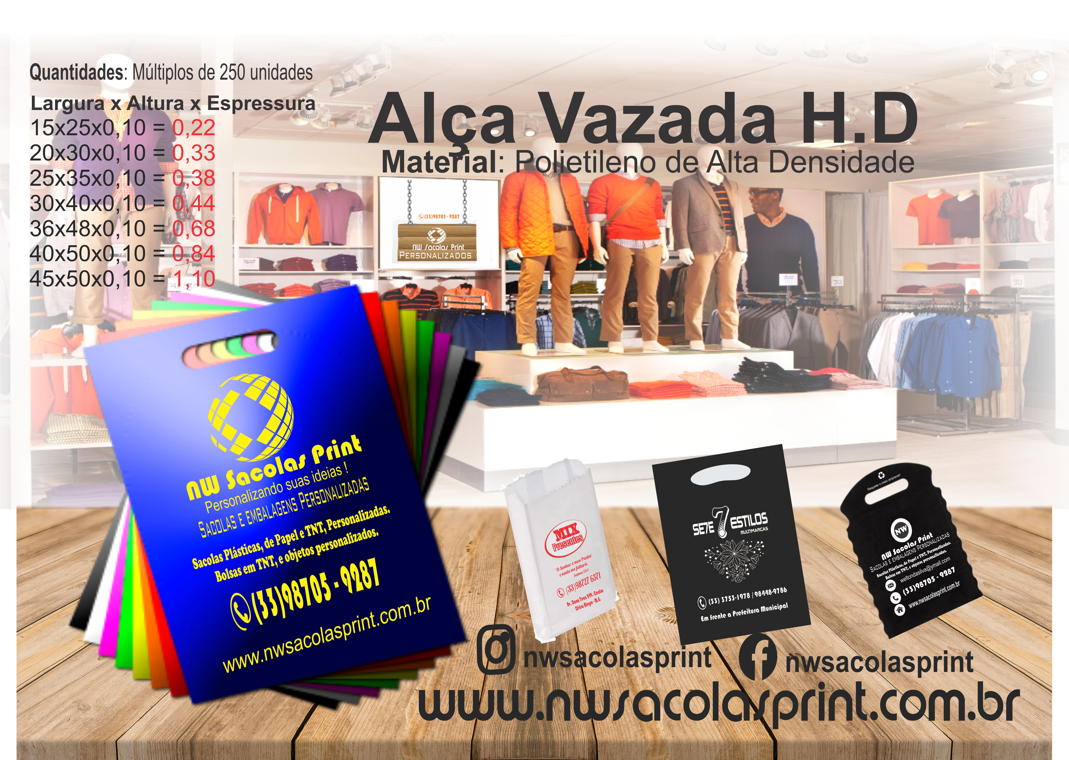NW Sacolas Print